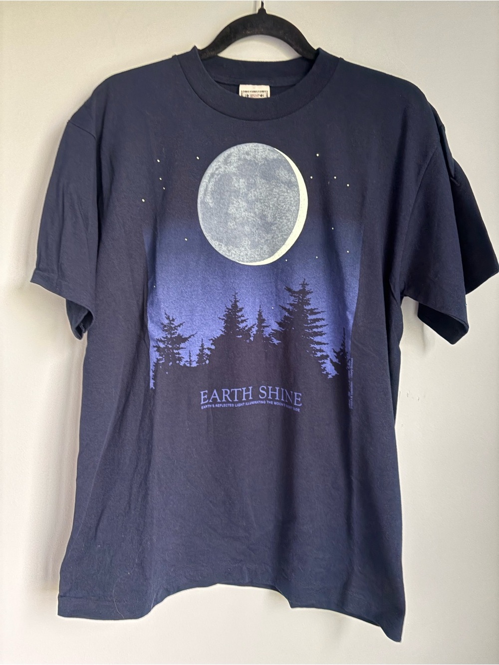 Vintage Earth Shine Nature T-Shirt Single Stitch Alore USA Glow in the Dark